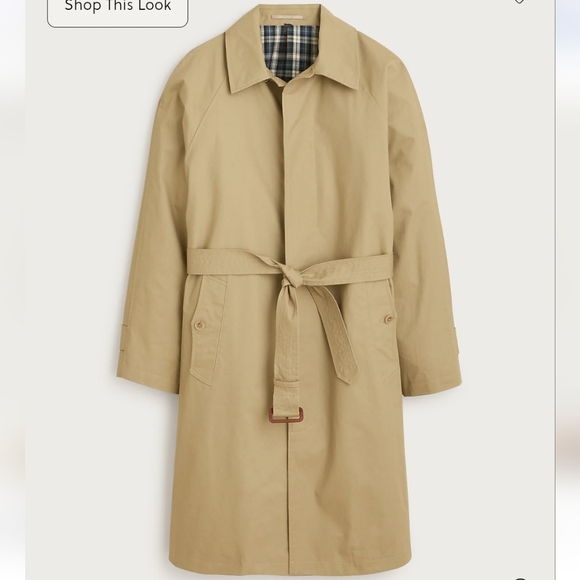 J. Crew Rivington Trenchcoat in Water-resistant Cotton - khaki